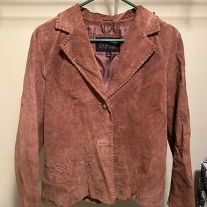 Wilson’s Leather Pelle Studio Tan Suede Jacket | Size L